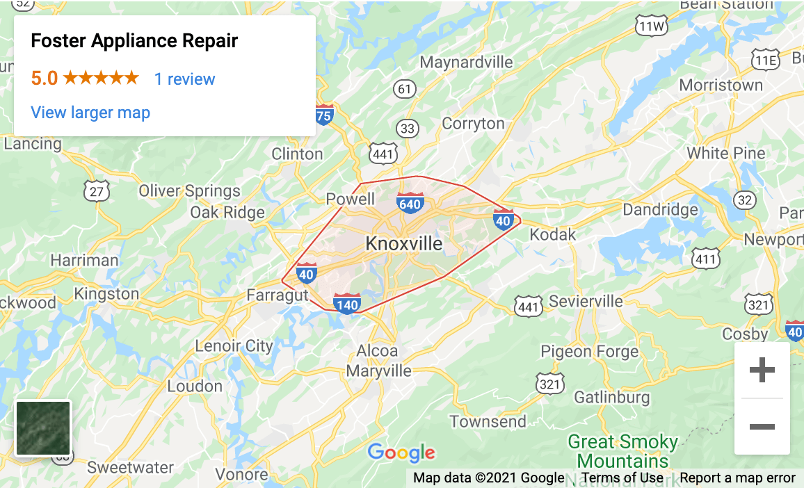 knoxville map